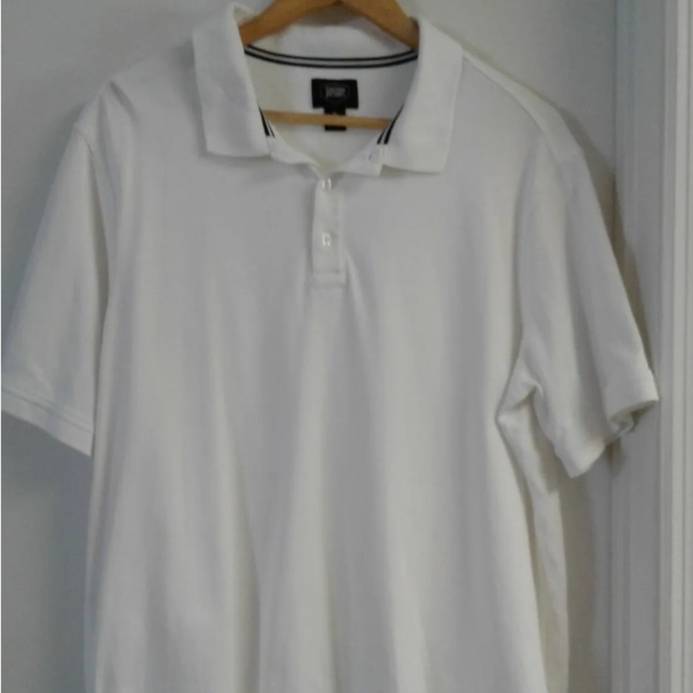 Berkeley Jensen classic white polo shirt size 2XL Mens